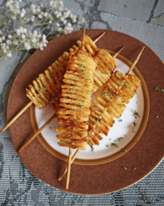 Air Fryer Accordion Potatoes