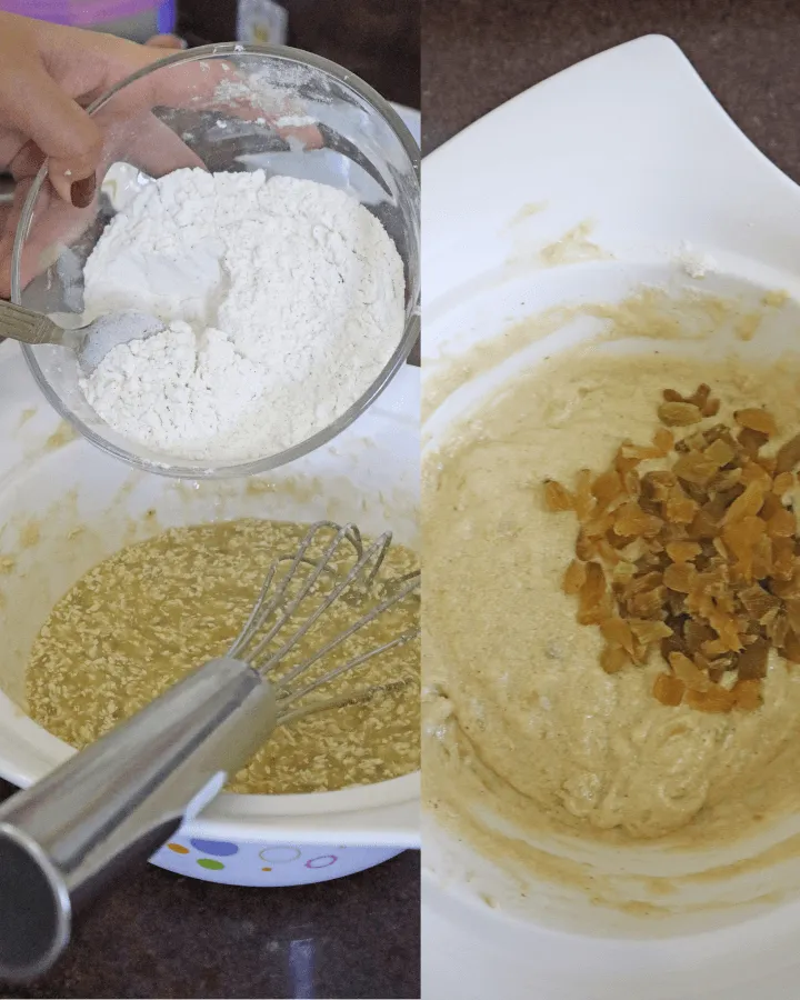 Butter and brown sugar creamed together