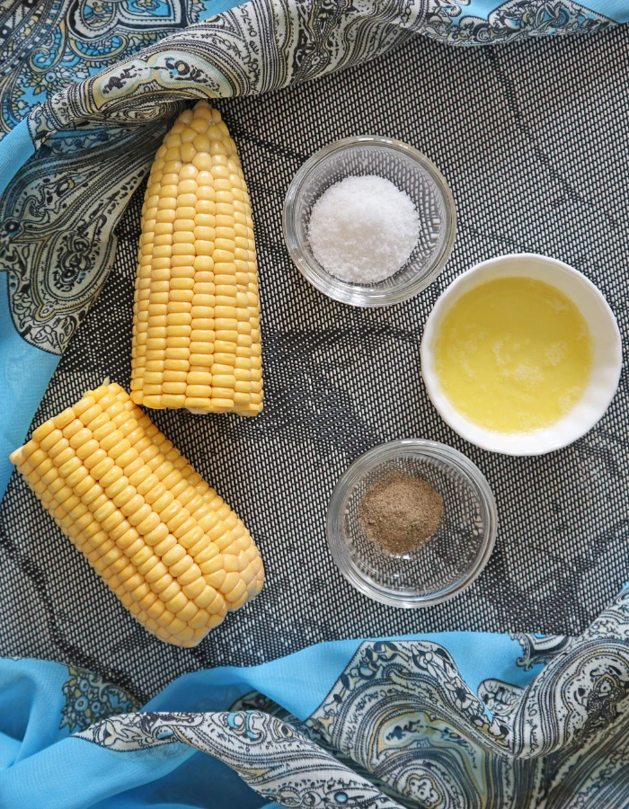 Healthy air fryer corn recipe with golden tender corn kernels