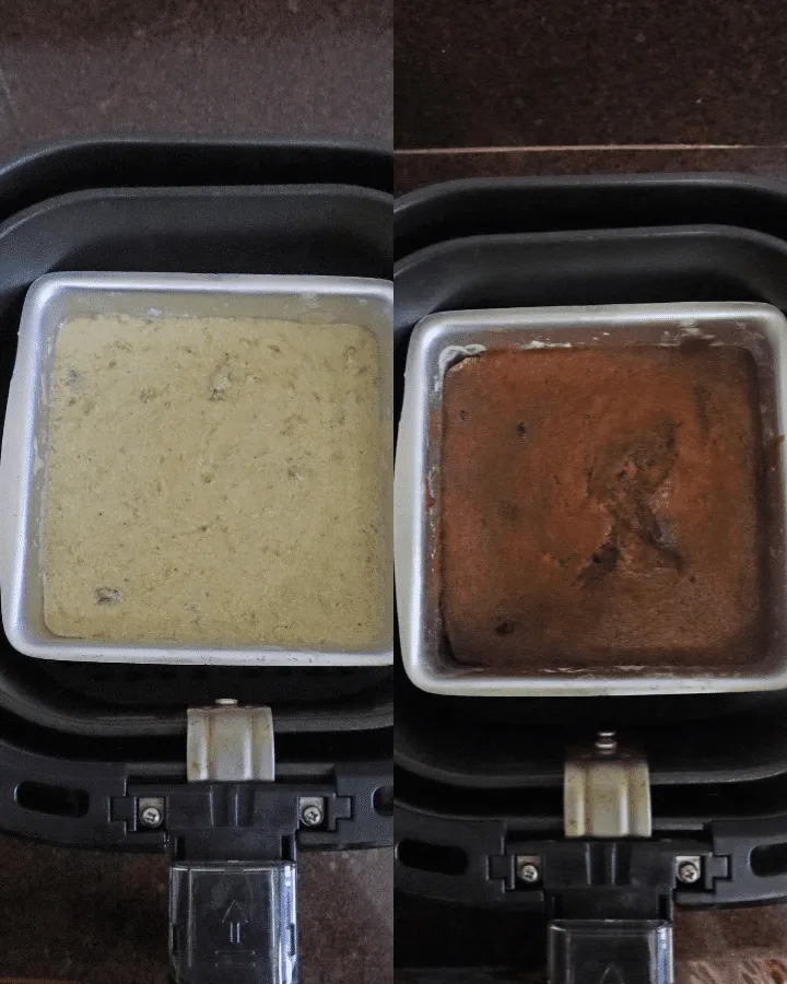 A lighter air fryer banana bread loaf