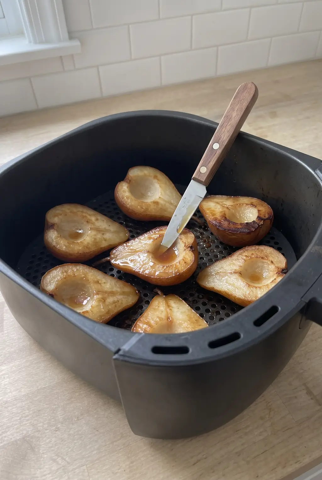 Air Fryer Baked Pears