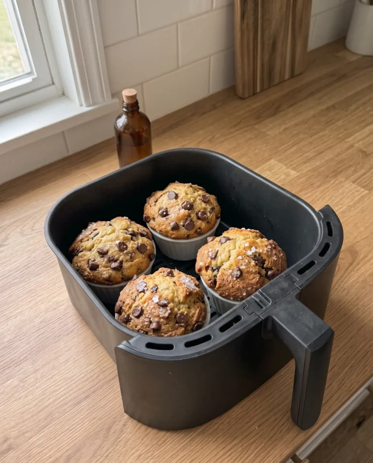 Air Fryer Chocolate Chip Muffins: Bakery Style at Home