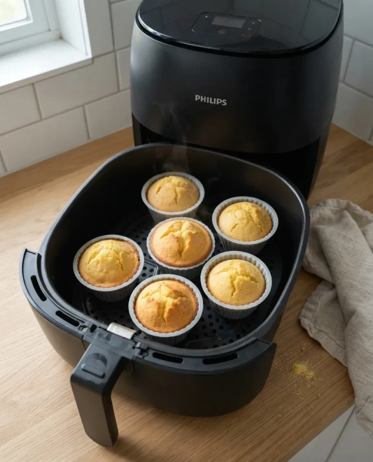 Air Fryer Corn Muffins: Golden Tops, Tender Crumb