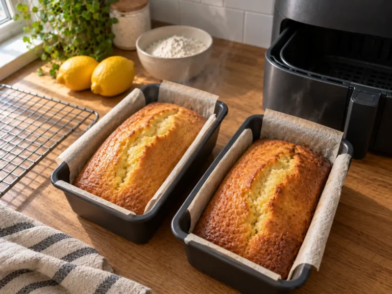 Air Fryer Lemon Bread: Bright Glaze, Tender Crumb