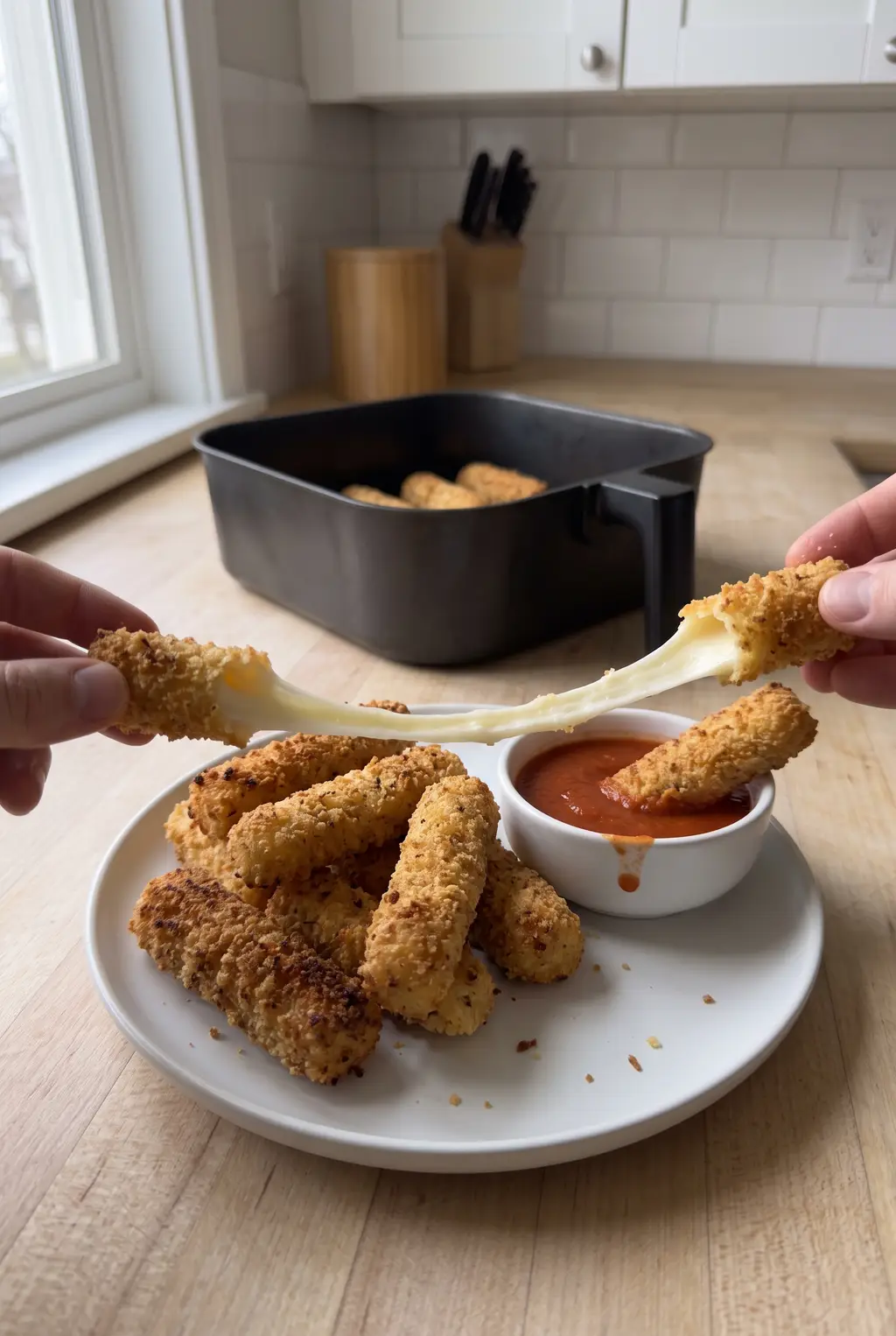 Air Fryer Mozzarella Sticks