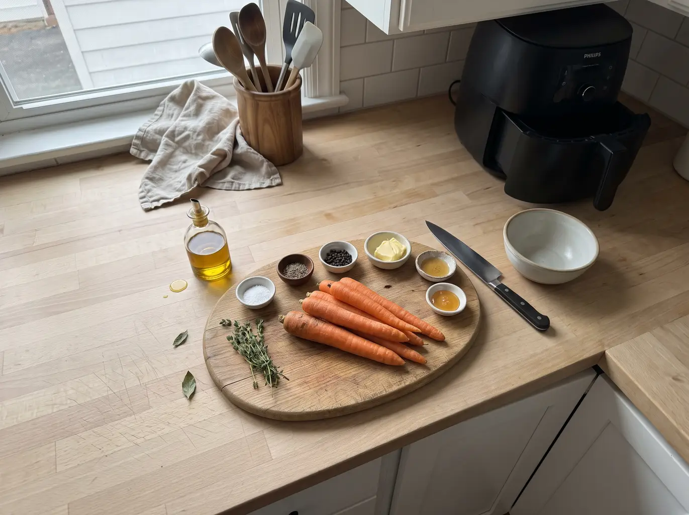 Air fryer carrot ingredients