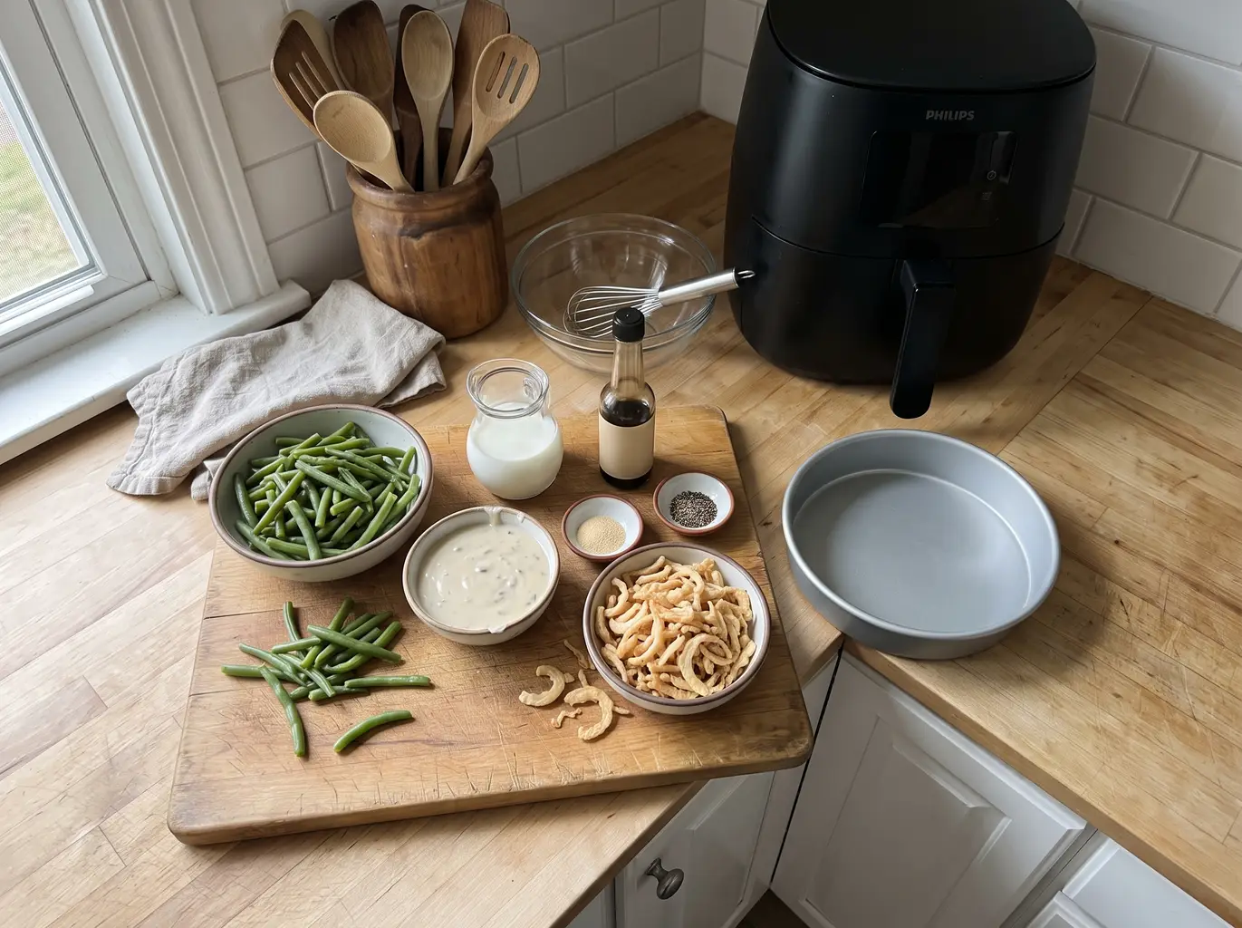 Green bean casserole ingredients