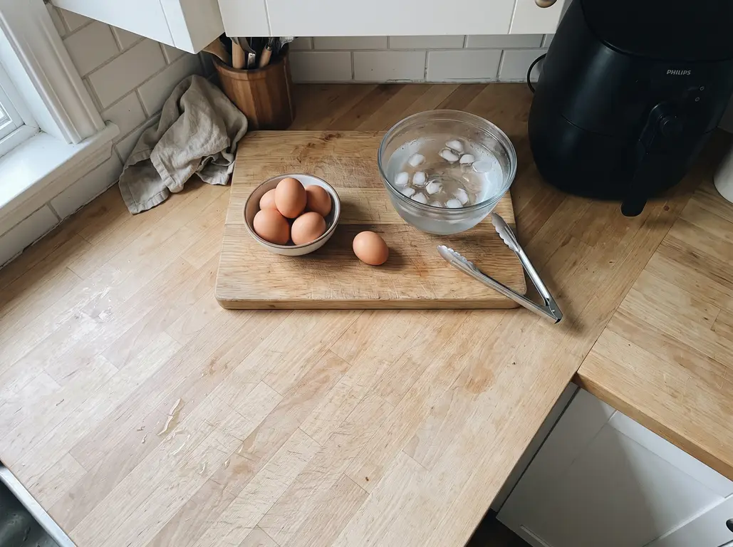 Eggs and an ice bath
