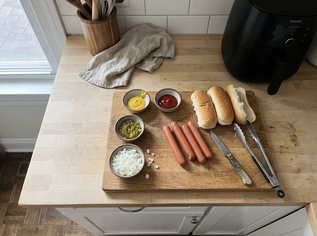 Hot dog ingredients