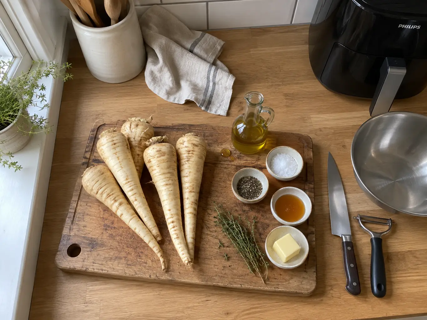 Air fryer parsnip ingredients