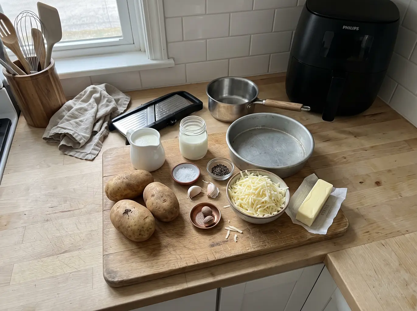 Scalloped potato ingredients