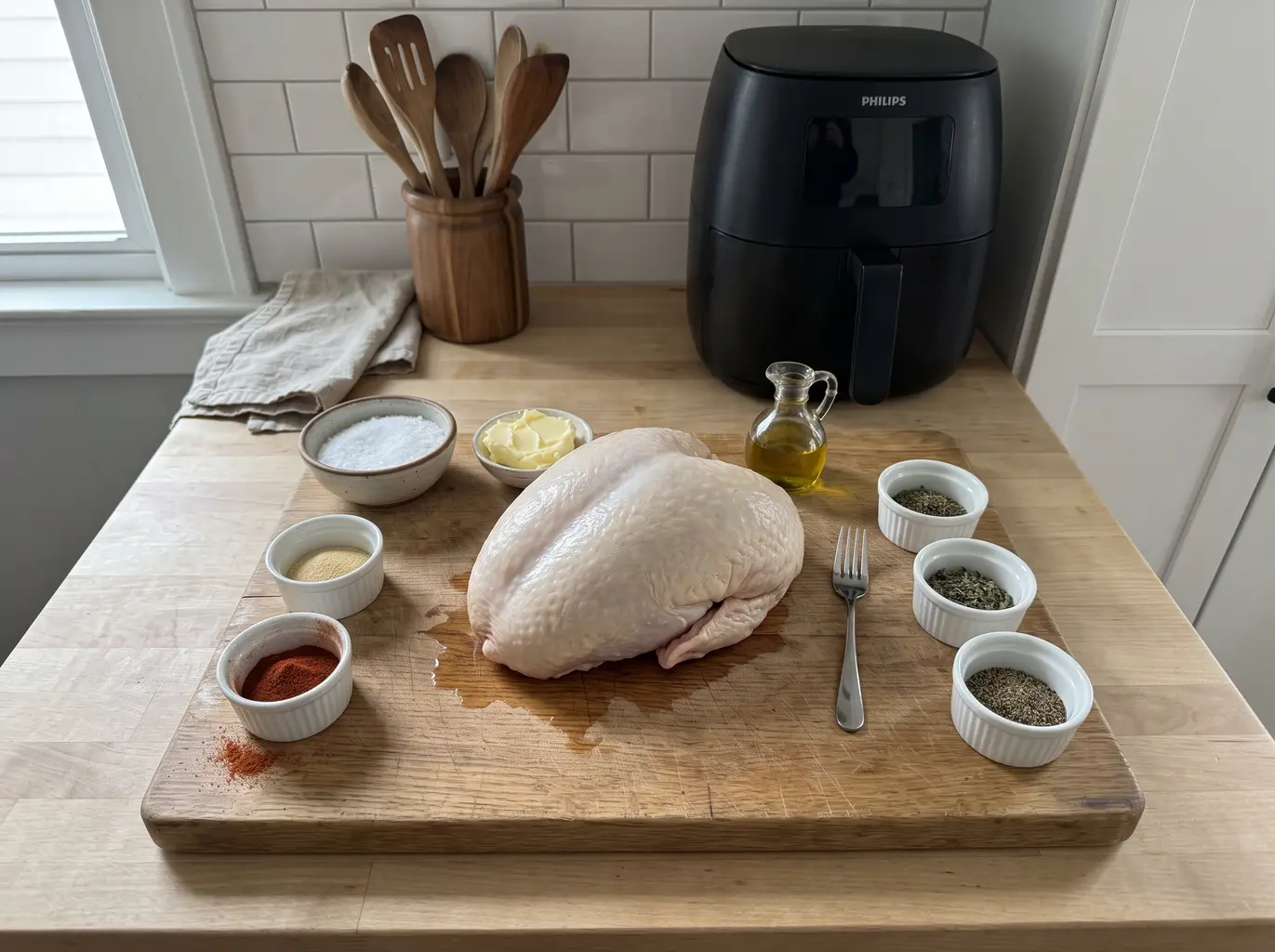 Air fryer turkey breast ingredients
